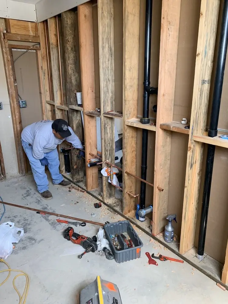 Commercial rough-in plumbing for Water Heater Replacement in Nolanville